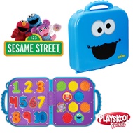 Playskool Sesame Street Cookie Monsters On the Go Numbers ชุดสอนหนังสือ การออกเสียง ตัวต่อตัวเลข 123