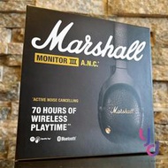 Marshall Monitor III A.N.C. 第三代 藍牙 耳罩式 抗噪耳機 經典黑 公司貨