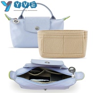 YVE Linner Bag, Felt Storage Bags Insert Bag,  Multi-Pocket Portable Travel Bag Organizer Longchamp Mini Bag