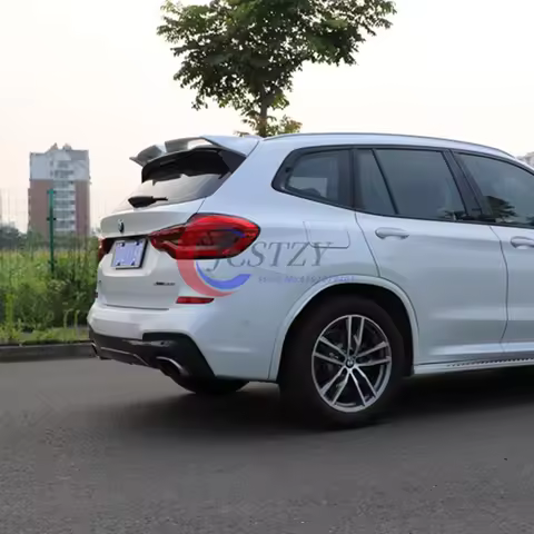 For Bmw X3 iX3 X3M G01 G08 F97 2018-2024 ABS Plastic Black Carbon Car Rear Trunk Lid Spoiler Wings E