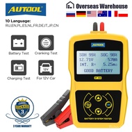 AUTOOL BT360 12V Car Battery Tester Digital Automotive Diagnostic Battery Tester Analyzer Vehicle Cr