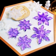 Crystal Epoxy Resin Mold Ornaments Snowflake Shape Resin Mold Christmas Tree Pendant Silicone Molds For Jewelry Making Mold