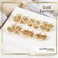Jewellery Fashion Accessories Women Stud Earing Emas 916 Korea Golden Plated Subang Anting- Anting Dewasa