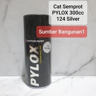 Pylox 124 Silver cat semprot Nippon Paint tembok pagar kayu pilox abu