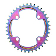 32T/34T/36T/38T Bike Chainring 104BCD Positive Negative Tooth Single Speed Oval Shape Bike Sprocket 