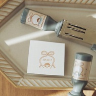 可調式日期印章 / 小 / 蝴蝶結