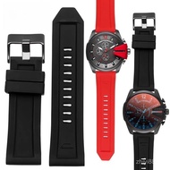 Waterproof Silicone Replacement Watch Band for Men, Compatible with Watch Model DZ4318 / 4323 / 4283