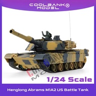 Henglong Abrams M1A2 US Battle Tank RC Airsoft 1/24 Scale Model 2.4Ghz Remote Control Military Vehic