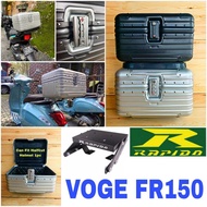 Combo Set Monorack Rapido AVETA VOGE FR150 Top Box Alloy Tail Box Luggage 25L + Monorack Accessories