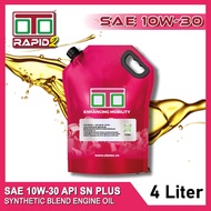 OTO RAPID2 10W30 /10W40 /15W40 4L SYNTHETIC BLEND ENGINE OIL Minyak Hitam Enjin Kereta Perodua Proto