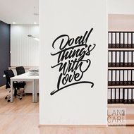 Wall Sticker Love Motivational Quotes Cutting Window Stickers Office Office decoration motivational 