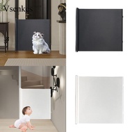 [Vsenkes] Retractable Gate Dog Gate,Dogs Gate,Easy to Roll and Latch Cat Door Barrier Fence,Tall Ret