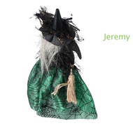JEREMY1 Halloween Witch Doll, High Quality Witch Haunted House Doll, Cute Silk Scary Black Haunted H