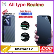 Anti-Scratch Hydrogel Anti-Glare Matte to REALME 6 8 9 10 11 C11 C12 C15 C17 C20 C21 C25 C30 4G 5G S