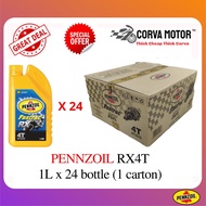 Corva Motor Pennzoil Rx 4T Engine Oil Sae 40 Gred Api Sg/Cd Oil Pennzoil Rx 4T Minyak Hitam(1 Carton