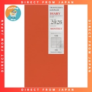 TRAVELER'S notebook Refill 2026 A5 Slim Monthly 14494006 (Starts Dec 2025) 【Direct from Japan】