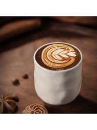 1PC 230ml/7.86oz Creative And Minimalist Ceramic Mug, And Fashionable Coffee Cup, Metal Spotted Espr