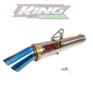 Daeng sai4/AUN Conical pipe Exhaust 51mm inlet/Canister only AUN/Daeng sai4 for all big Elbow motorcycle