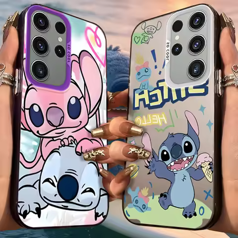 Stitch Angel Frosted Case for Samsung Galaxy A36 A35 A34 A32 A30 A26 A25 A24 A23 A22 5G 4G A20 A16 A