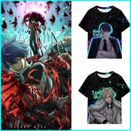 BH2 Tougen Anki Dark Demon of Parad Cosplay cloth summer T-shirt Anime Short Sleeve Top HB2