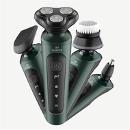 Máy Cạo Râu Nam Shaver 9D 4in1 Kiêm Tỉa Lông Mũi Cao Cấp 3 Lưỡi Dao Kép Công Nghệ Chống Nước
