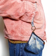 RIVER-手做牛仔褲改造丹寧帆布拉鍊迷你/隨身/包中包