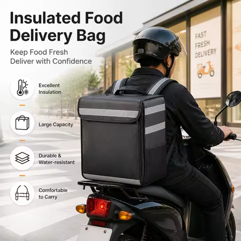 Pizza Delivery Backpack Pizza Backpack Expandable Waterproof Bike Food Delivery Backpack Lightweight