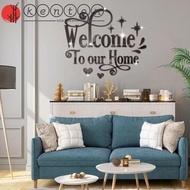 KENTON English Alphabet Mirror Sticker, 3D DIY Acrylic Mirror Wall Sticker, Decorative Art Mural Letter Design Self-Adhesive 3D Letter Signs Decal Living Room