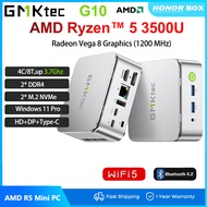 GMKtec G10 Mini PC Ryzen 5 3500U 16GB RAM 512GB SSD 2.5G LAN Office Home Desktop Computers Triple 4K
