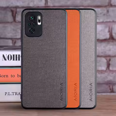 Case for Poco M5S coque Luxury textile Leather soft funda phone cover for xiaomi poco m5s case capa