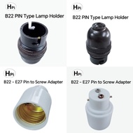 B22-E27 Pin to Screw Adapter (Putih) / B22 PIN Type Lamp Holder (Hitam)