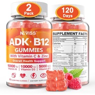 Sugar-Free ADK+Vitamin B12 Jelly-Vitamin D3K210,000IU/5,000IU, B125000Mcg2500mcg, K2 (MK-7) 240mcg, 