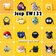 【In Stock】For Jeep EW132 Case Casing Soft Silicone Earphone Case Cute Cartoon Styling NO.1