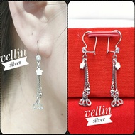 925 Silver Dangle Earrings with White Gold Plating - Original 925 Silver Earrings Jewelry, Anti-Rust