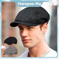 Men's Breathable Linen Beret Hat / Korean Star Fennel Beret Hat / Artist Hat