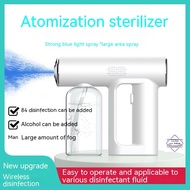 New nano atomization disinfection gun handheld wireless spray gun blue sterilization USB charging disinfection machine