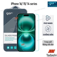 Kính Cường Lực Gor IPHONE 16 Plus/ 16 Pro/ 16 Pro Max/ 16 IP 15/ 15 Pro/ 15 Pro Max/ 15 Plus IPhone 