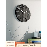 jam dinding digital jam dinding Atmospheric Household Silent Bedroom Living Room Wall Clock