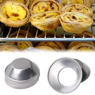 (10pcs) Reusable 5 / 6/ 7/ 8cm Cheese Tart Mould / Egg Tart / Aluminium Cupcake / Cake Mold Acuan Ta