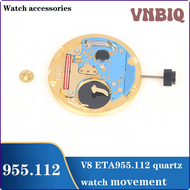 VNBIQ 955.112นาฬิกาเคลื่อนไหว ETA955.112การเคลื่อนไหวนาฬิกาควอตซ์955112 V8ที่มีแผ่นปฏิทินเครื่องความแม่นยำเชิงกลสูงการเคลื่อนที่แบบ BVNEA