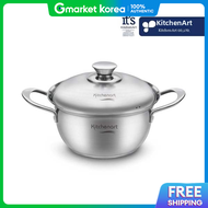 Kitchen Art Beni Stainless Steel Two-Handled Hot Pot 20cm Ih Induction Compatible