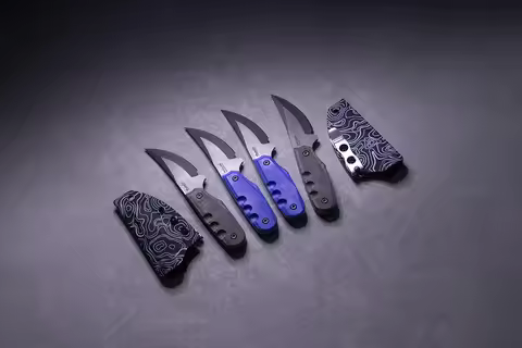 PSRK Small Fixed Blade Knife 14C28N / MagnaCut Steel G10 / Micarta Handle EDC Knife Multi-purpose Sh