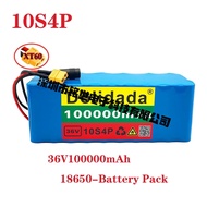 36V 10S4P 100AhLarge Capacity18650Lithium Battery Pack BeltBMS.Plug Electric Bicycle Scooter