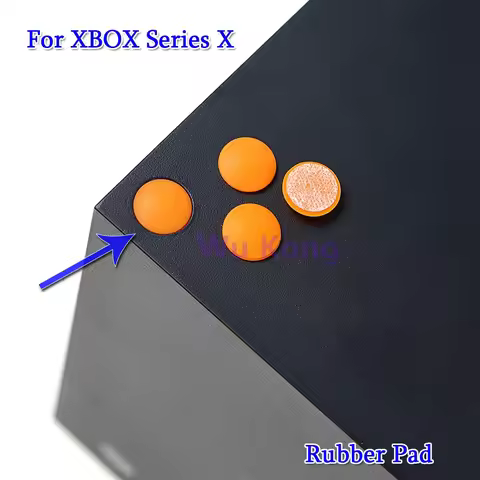 1Set For Xbox Series S X Rubber Feet Pads Replacement for Xbox Series X S Housing Case Rubber Cover 