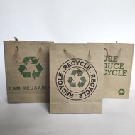Recycle Paper Bag / Paper Bag / Shopping Bag Size Medium