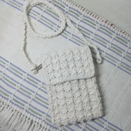 Handmade Sling Knitting Cellphone bag/ crochet Handphone bag/ crochet bag/Sling bag For HP