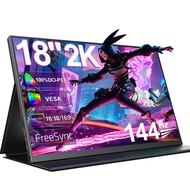 UPERFECT  ugame k118 18inch 144HZ Portable Monitor 300 cd/m²  - 2560 x 1440  Ultra-Slim &amp; Lightweight Frameless FHD FreeSync IPS HDR Gaming Display Travel Second Monitor for Laptop" For SAMSUNG DEX with Smart Case