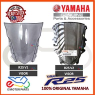 R25 WINDSHIELD VISOR YZF R25 V2 V1 WIND SCREEN 100% ORIGINAL YAMAHA 1WD-H2590 BS7-H2590
