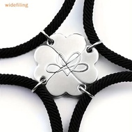 widefiling Four-leaf Clover Magnetic Best Friendship Bracelets For 4pcs Women Men Magnet Heart Best 
