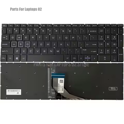 Pp Purple Keyboard Backlight Backlit Replacement for HP Pavilion Gaming 15-DK 15-EC 15-CX NSK-XN2BC 